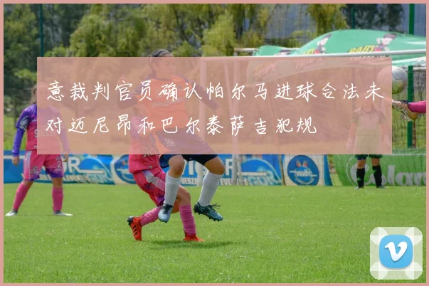 意裁判官员确认帕尔马进球合法未对迈尼昂和巴尔泰萨吉犯规